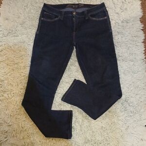 Seven7 Women's Dark Indigo Straight Leg Jeans